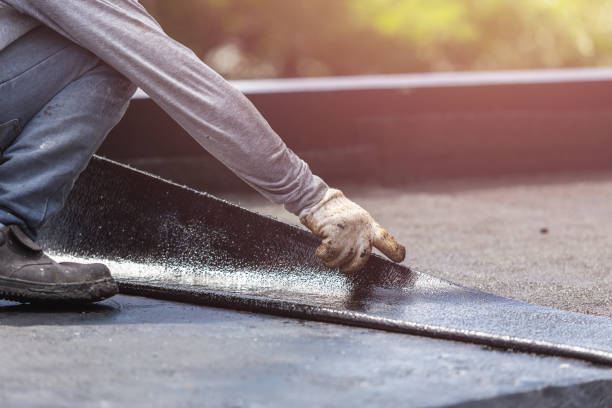 Professional Basement Waterproofing technician working in Richfield, WI